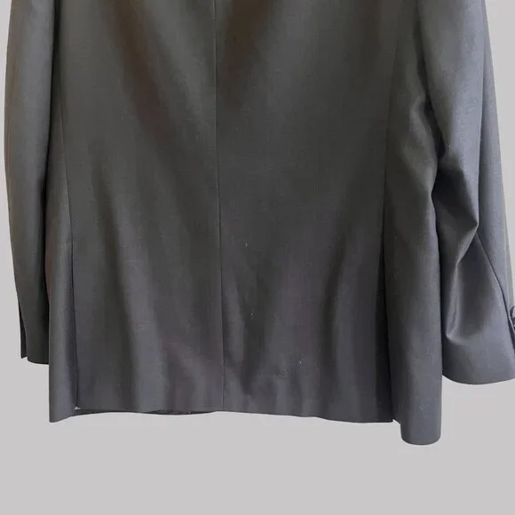 Vintage Hart Schaffner & Marx Dillards Mens Black Wool Blazer Lined‎ Jacket USA - Picture 9 of 11